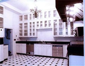 Kitchen designed for servicing large parties