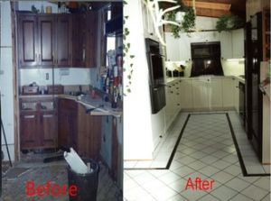 Small galley kitchen turned into a functional beautiful space