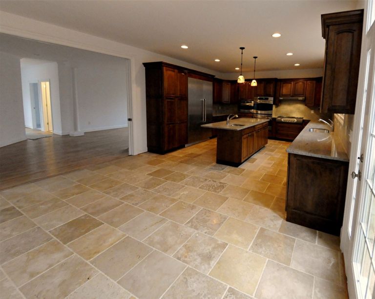 Granite and Lime stone kitchen