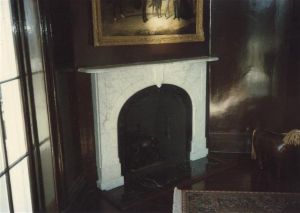 Restored fireplace marble mantel