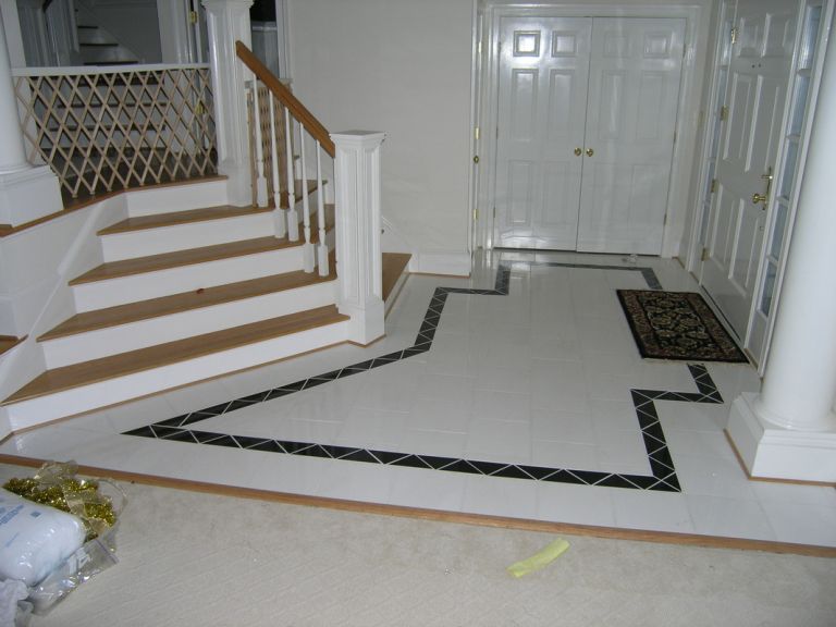 Custom granite floor design